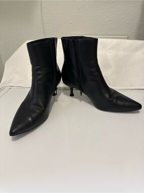 Rachel Zoe Sleek Black Ankle Booties